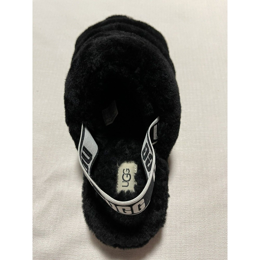 UGG Fluff Yeah Slide Women's Slipper - Black - US Size 10 - Picture 7 of 13